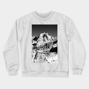 French Alps Mont Vallon Meribel Mottaret France Crewneck Sweatshirt